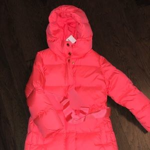 Girls puffer long jcrew 6/7 coat